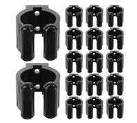 MOTHNUR 24 Pièces Support Queue Billard Muraux Double Clips Fixation pour Queues de Billard Snooker et Canne à Rangement Pratique pour Maison et Club