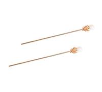 MOTHNUR 2pièces Baguettes à Cheveux Perles Élégantes Accessoires Vintage Pour Chignon Chinois Épingles à Cheveux Classiques Pour Femmes Et Filles