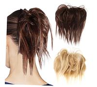 MOTHNUR 2pièces Chignons Décontractés Cheveux Synthétiques Pour Femmes Accessoires De Queue De Cheval Et Chignon Élastiques Pour Mariages Et Sorties