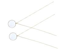 MOTHNUR 2pièces Collier Loupe Pendentif Alliage De Zinc Pour Lecture Lentille Verre Transparent Pour Seniors Et Hobbyistes