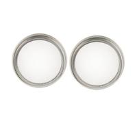 MOTHNUR 2pièces Couvercle de Germination à Large Ouverture Couvercle Grillagé pour Bocal de Germination pour Bocal de Conserve Acier Inoxydable