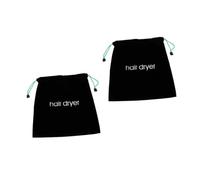 MOTHNUR 2pièces De Rangement Sèche-cheveux Noir Organisateur Pratique Avec Cordons De Serrage Pochette Léger Et Compact Pour Voyage Capacité Pour Sèche-cheveux Et Accessoires