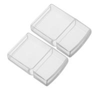 MOTHNUR 2pièces Étui De Protection Plastique pour Briquet à Kérosène Housse De Protection Compatible avec Zippo Design Transparent Résistant à Usure