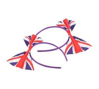 MOTHNUR 2pièces Lot De Bandeaux Avec Drapeau Britannique Pour Femmes Bandeau Avec Nœud Pour Cheveux Accessoire Pour Fête Et Compétition Sportive