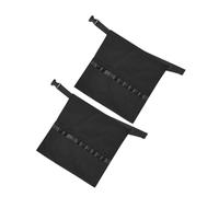 MOTHNUR 2pièces Tablier De Coiffeur Réglable Avec Poches Pour Outils Lot De Noir Pour Salon De Beauté Et Demi-corps