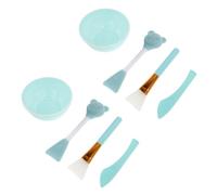 MOTHNUR 3 Ensembles Set de Outils de Masque Facial Silicone avec Bol et Brosse Double Usage pour Application et Nettoyage Accessoires Beauté pour Esthéticiennes et Maquillage