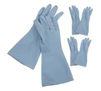 MOTHNUR 3 paires Gants de Cuisine Réutilisables PVC Imperméables Antidérapants et Fins pour Vaisselle Nettoyage et Lessive Lot de S Confortables et