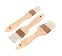 MOTHNUR 3 pièces Brosse Barbecue et Pâtisserie Poils de Porc Résistants Haute Température Manche Ergonomique Antidérapant Brosse Huile pour Grillade et Cuisine Petit Moyen Grand