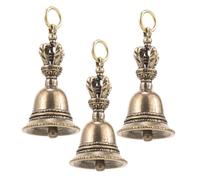 MOTHNUR 3 pièces Lot de Petites Clochettes Vintage Laiton pour Bricolage Breloques Porte-clés Décoratives Grelots Artisanaux pour Ornements Noël et Bijoux