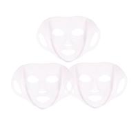 MOTHNUR 3 Pièces Masque Visage Réutilisable Silicone et Pliable Couverture Étanche pour Confortable pour Soins Du Visage Lot de Rose
