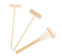 MOTHNUR 3 Pièces Mini Râteaux pour Jardin Zen Accessoires Décoratifs Feng Shui Outils de Râteau de Table Sable pour et Décoration Intérieure