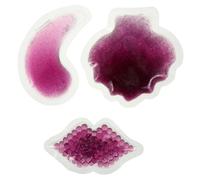 MOTHNUR 3 pièces Pack de Gel Froid Visage Yeux Lèvres Thérapie Réutilisable Applications Chaudes Froides pour Soin Contour des Yeux et Soins Faciaux