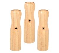 MOTHNUR 3 Pièces Poignée de Remplacement Bois Foot Lot de Poignées Octogonales Antidérapantes Accessoires pour Table de Football de Table