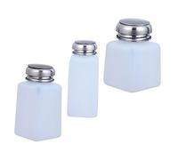 MOTHNUR 3 Pièces pousser la bouteille d'alcool bouteille reutilisable bouteille plastique bouteilles de conception à pousser monomère bouteille rechargeable bouteille de type poussoir