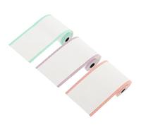 MOTHNUR 3 rouleaux Papier Thermique Impression pour Imprimante Papier Caisse Anti-usure Rouleaux de Rechange pour Caisses Banques Hôpitaux Bords Colorés Vert Rouge
