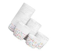 MOTHNUR 300 Pièces Lot de Caissettes Papier Roulées pour Cupcakes et Muffins Motif Colorés Souples et Sûres pour Mariages Anniversaires et Bar à Glace