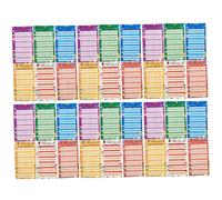 MOTHNUR 36 Feuilles de Budget Portable Colorées pour Classeur à 6 Anneaux Papier à Insérer pour Agenda Budgétaire Journalier Accessoire Pratique pour Organisation Financière Quotidienne