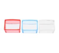 MOTHNUR 3ensembles Tampon De Manucure Stamper Art Pour Avec Pochoirs De Nail Art Transparent