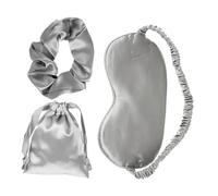 MOTHNUR 3pièces Masque De Sommeil Soie Doux Avec Pochette De Rangement Et Bande Élastique Masque Pour Yeux De Voyage Et Maison Bloqueur De Lumière Confortable Pour Femmes Et Hommes