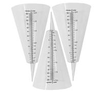 MOTHNUR 3pièces Pluviomètre Forme pour Mesurer La Pluie Le Jardin Et Extérieur Facile à Installer Transparent Et Pratique pour Agriculture