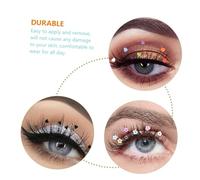 MOTHNUR 4 paires Faux Cils Paillettes Colorées Extensions Brillantes pour Maquillage Fête Cosplay Effet Long et Volumineux Faciles à Poser pour Femmes