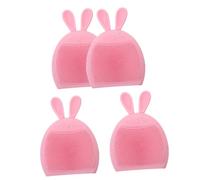 MOTHNUR 4 pièces Brosse Visage Silicone Exfoliante Douce Nettoyage Profond Peau Élastique pour Usage Personnel et Professionnel