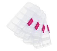 MOTHNUR 4 Pièces Cube Récipient Pro Portefeuille Modulaire Décor Couvercle Conteneurs De Stockage De Nourriture Hermétique Poubelle De Cuisine Corbeille PP Transparent