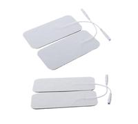 MOTHNUR 4 pièces Électrodes Non-tissées Auto-adhésives pour Massage Portable Coussinets Compatibles Ems avec Conductivité et Confort Flexible Accessoire Patchs pour Stimulation Musculaire