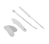 MOTHNUR 4 Pièces Face Scraping Board Set With Dual-head Pore Remover Tool For Gentle Blackhead Extraction And Facial Sculpting Ergonomic Curved Design For Chin Jawline Neck
