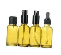 MOTHNUR 4 pièces Flacons Vaporisateurs Verre Bouteilles Sub-packing pour Cosmétiques Huiles Essentielles Lotions Légères et Étanches pour Voyage et Usage Quotidien