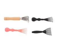 MOTHNUR 4 Pièces Kit de Outils de Nettoyage Brosse à Cheveux Mini Multi-styles avec Grattoir Métallique pour Enlever Poils Poussière et Peluches Accessoires Entretien Peignes et Brosses à