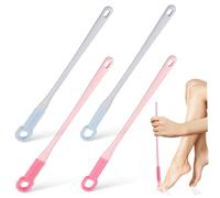 MOTHNUR 4 pièces Lot de Brosses Nettoyage Orteils à Long Manche Brosses Silicone Souples pour Interstices Confort Seniors Brosse Lavage Ergonomique sans Pliage