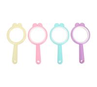 MOTHNUR 4 Pièces Loupe Main Portable pour Garçon Fille Mini Loupe Plastique Légère pour Observation Nature et Lecture Outil Exploration Extérieur et Compact