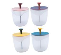 MOTHNUR 4 pièces Mousseur à Lait pour Visage Outil Moussant Délicat et Facile Utilisation Bulles Riches pour Nettoyage Cadeau Femmes