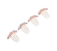 MOTHNUR 4 Pièces Peignes à Cheveux Strass Vintage Clips Élégants pour Coiffures Femme Accessoires pour Mariages et Fêtes