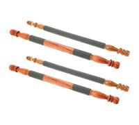 MOTHNUR 4 Pièces Perchoirs pour Oiseaux avec Surface Rugueuse Accessoires Ergonomiques pour Cage à Oiseaux Bâtons à et Mâcher pour Perruches Inséparables Canaris