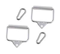 MOTHNUR 4 pièces Poignée Métallique D pour Tirage Câble avec Crochets Accessoire Station Musculation pour Fitness à et Salle de Sport Compatible Machine LAT et Équipement Musculation