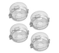 MOTHNUR 4 pièces Protège-boutons de Cuisinière à Gaz Sécurité Garçon Fille Protection Manette Gaz Résistance Haute Température pour Cuisine Familiale