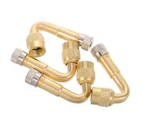 MOTHNUR 4 pièces Rallonges de Valve Pneu Laiton Kit Prolongateur Tige pour Voitures Vélos Remorques Connecteur de Gonflage et Facile Utilisation
