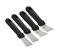 MOTHNUR 4 Pièces Set de à Glace Acier Inoxydable pour Réfrigérateur Grattoir Dégivrant Polyvalent et Ergonomique avec Angles Arrondis Adapté Congélateurs et Vitrines Froides
