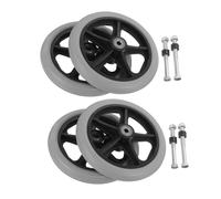 MOTHNUR 4 Pièces Solides pour Pivotantes Crevaison de Rechange pour Marchette et Poussette de Durables et Légères