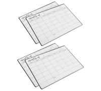 MOTHNUR 4 Pièces Tableau Magnétique Frigo Ardoise Effaçable à Sec Calendrier Mensuel Organiseur Familial Aimanté pour Listes Courses To-do Menus