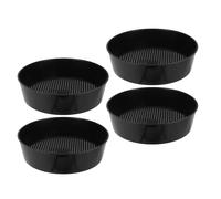 MOTHNUR 4 Pièces Tamis de Sol Plastique Tamis Rond à Mailles Fines pour Jardinage et Sable des Cailloux et Terre Portable pour Plantation et Filtration