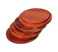 MOTHNUR 4 Pièces Wooden Cup Lids Wood Round Tea Mug Covers Reusable Protective Barrier For Hot Cold Drinks