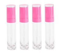 MOTHNUR 4pcs Tubes Vides pour Gloss à Lèvres 8ml en Plastique, Contenants Pratiques pour Rouge à Lèvres Diy, pour Voyage et Déplacement