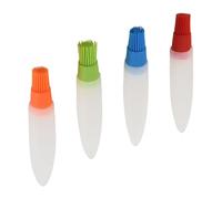 MOTHNUR 4pièces Lot Pinceaux Silicone pour Huile Barbecue Brosse Basting Multifonctionnelle Et Facile à Nettoyer Ustensile Cuisine Portable pour Viande Et Marinade