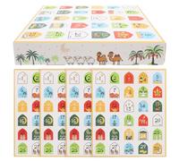 MOTHNUR 5 pièces Calendrier de Compte à Rebours Ramadan DIY Boîtes Numérotées à Remplir pour Cadeaux Eid Mubarak Décoration Festive pour Fête Ramadan