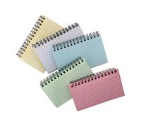 MOTHNUR 5 pièces Lot de Carnets de Notes à Spirale Petit Format Protégés par Couverture Mat Prise de Note Pratique pour Étudiants et Bureau Design Simple et Fonctionnel
