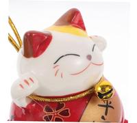 MOTHNUR 5 Pièces Lot de Ornements Chat Maneki Neko Céramique Décoration Créative pour Voiture et Table Figurines et Feng Shui
