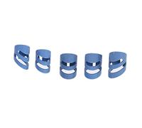 MOTHNUR 5 pièces Médiators Doigt Guitare Colorés Protection Ergonomique pour Pouce Bleu Accessoires pour Guitare Électrique Basse et Banjo